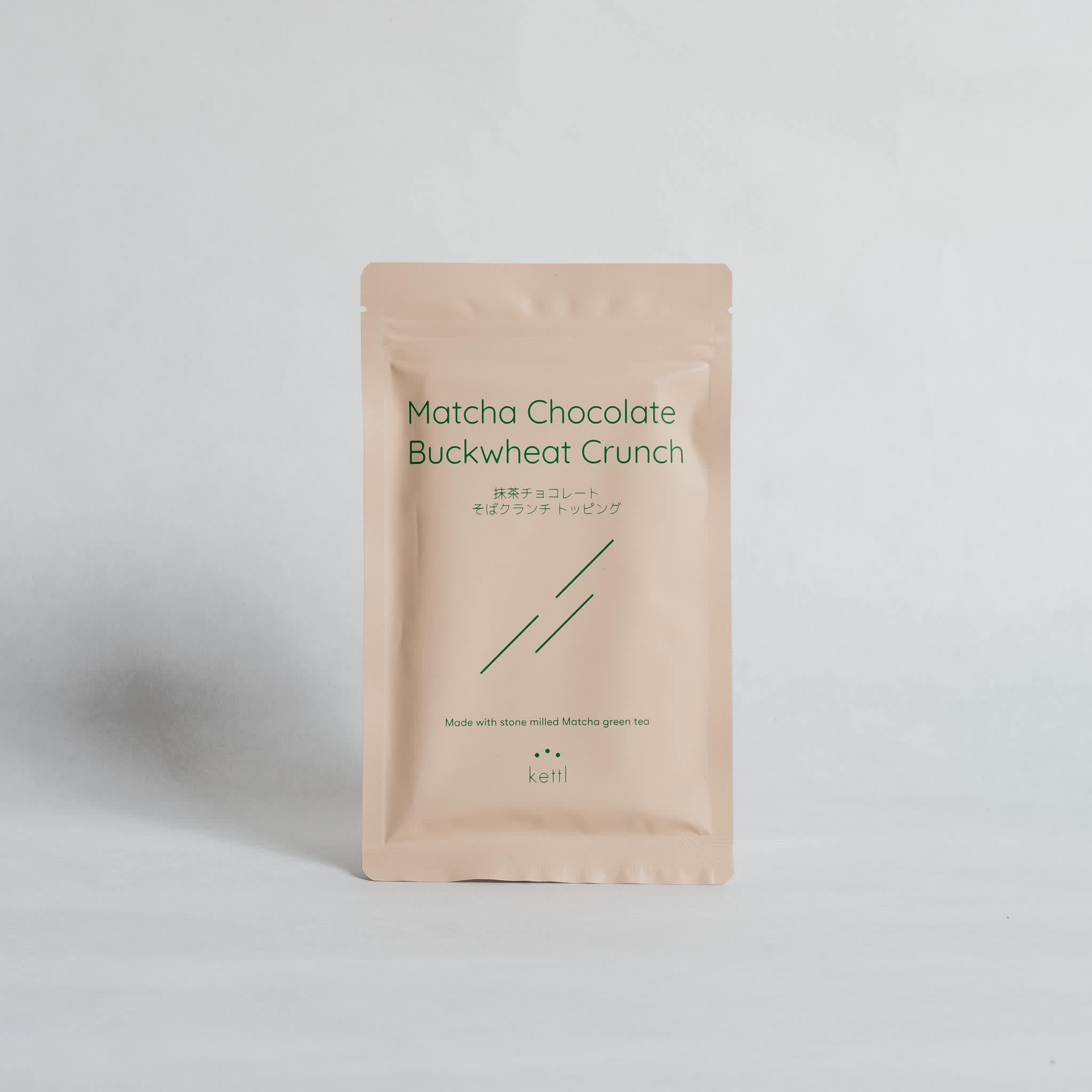 Matcha Chocolate with Roasted Soba Crunch