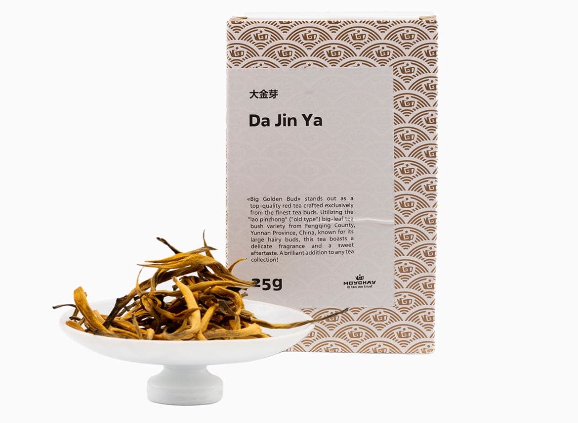 Thé noir du Yunnan Da Jin Ya : Thé rouge aux bourgeons dorés, 25g