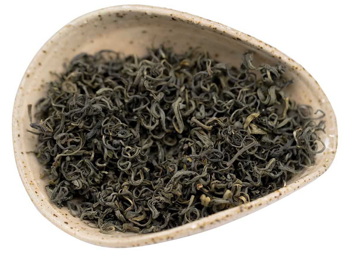 Curly Green Maofeng Autumn Green Tea | Vegetal, Marine Notes