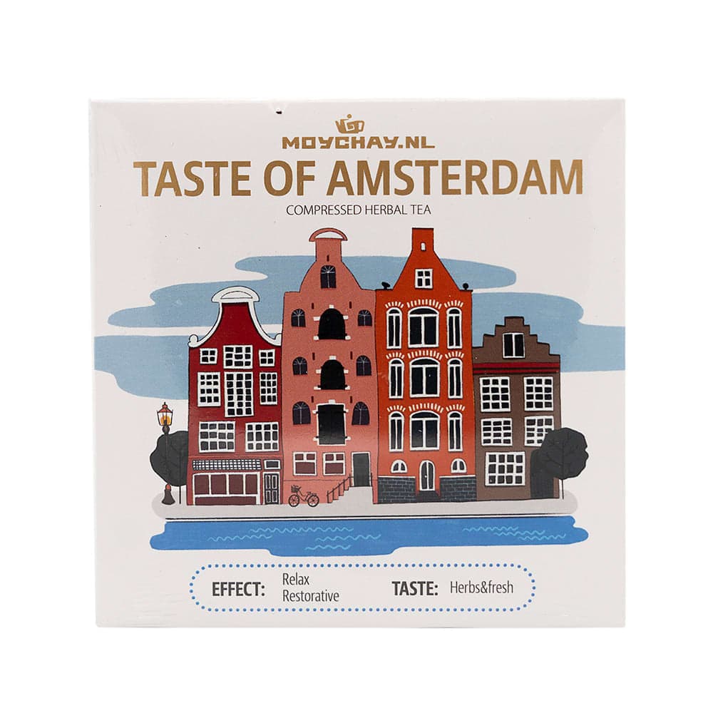 Amsterdam Herbal Brick: Ontspannende Munt Citroengras Thee